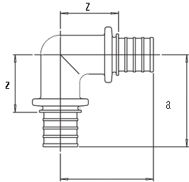 Угольники RAUTITAN Угольник RAUTITAN 90°