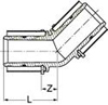 Угольник Uponor MLC 45° композиционный 40-50