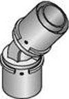 Пресс - угольник Uponor MLC 45° 40-50 с внутренней резьбой  