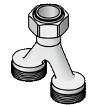 Тройниковое соединение Uponor для подключения двух петель к Uponor RS 2